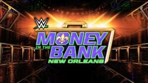 WWE Money in the Bank New Orleans logo with a gold briefcase and fleur-de-lis