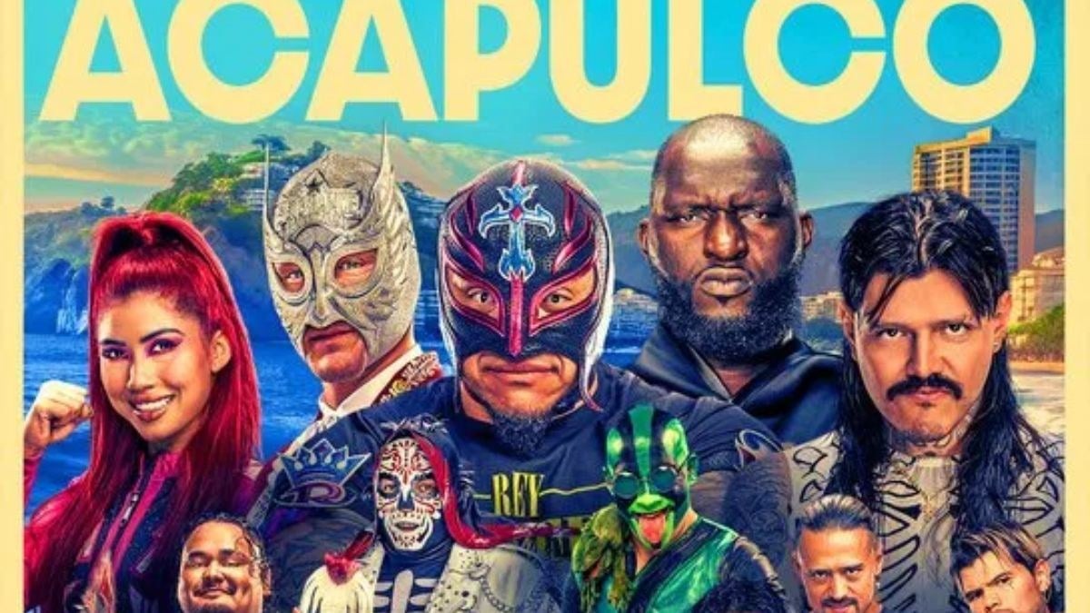 AAA Sets Acapulco Event With Rey Mysterio, Omos On Poster