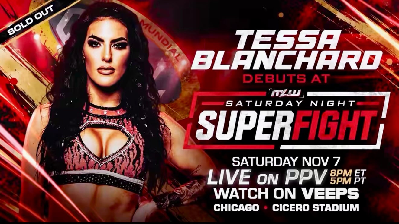 Tessa Blanchard debuts at MLW Saturday Night SuperFight on November 7 in Cicero Stadium