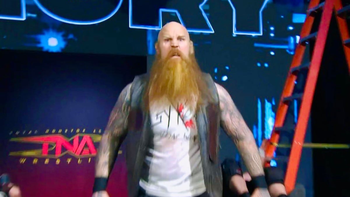 Erick Redbeard making his TNA debut at Bound For Glory in Tampa