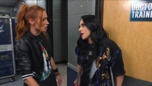 Stephanie Vaquer and Becky Lynch on Raw