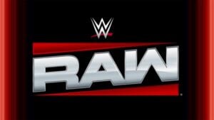 WWE Raw logo in silver and red on a black background