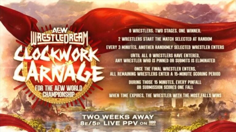 Clockwork Carnage Set For AEW World Title At WrestleDream