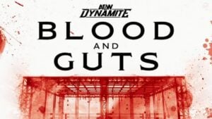 AEW Blood and Guts Logo and Cage