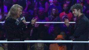 Chris Jericho and Nick Wayne face off in the ring on AEW Collision