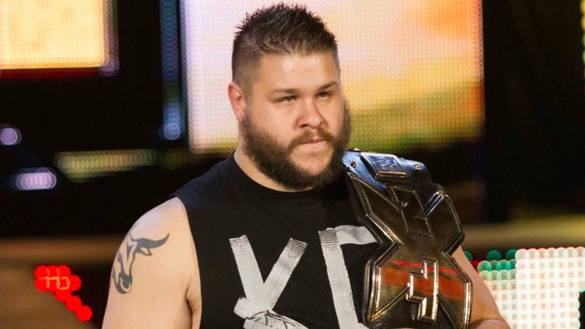 Kevin Owens with the NXT Championship on WWE Raw