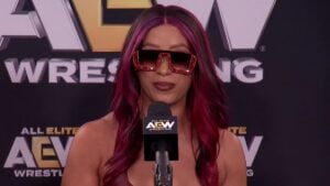 Mercedes Mone at WrestleDream press conference. Photo: AEW