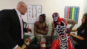 Penta and Je’Von Evans on WWE Raw