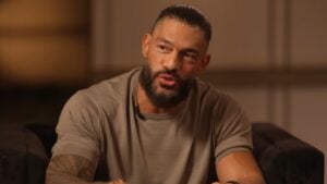 Roman Reigns speaking during a sit-down interview on Club Shay Shay