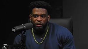 Royce Keys during an interview on The Ebro Laura Rosenberg Show