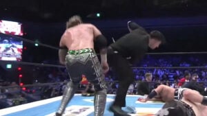 Will Ospreay and Callum Newman in the ring at NJPW King of Pro-Wrestling 2026