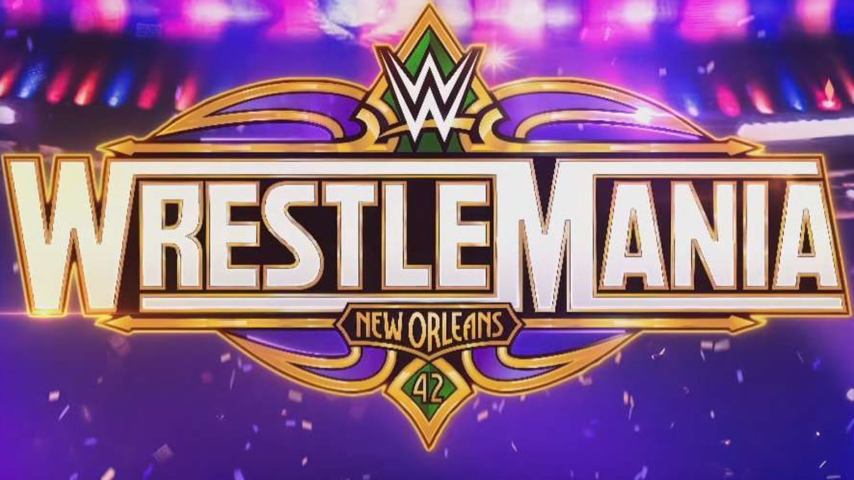 WrestleMania logo for WWE's annual Showcase of the Immortals